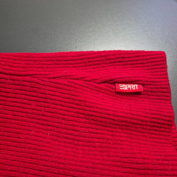 Vintage ESPRIT Sweater - Red with Orange & White Stripes - Picture 8 of 10